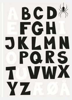 Abc - Light Canvastavla (30x40 cm)