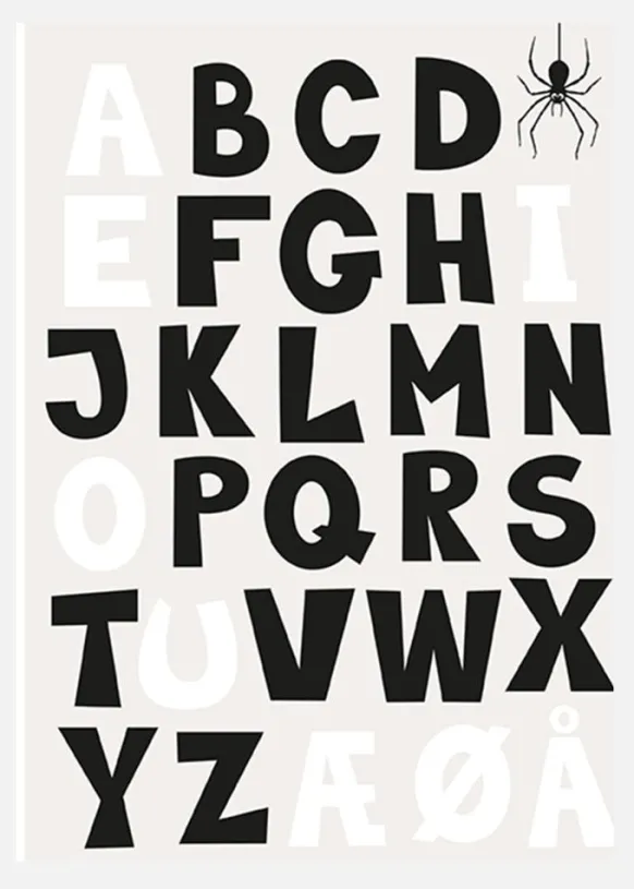 Abc - Light Canvastavla (30x40 cm)