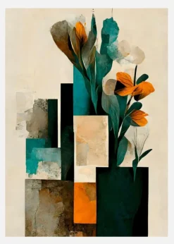 Abstract Arrangement Canvastavla (30x40 cm)