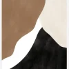 Abstract Beige And Brown Art No.1 Canvastavla (30x40 cm)