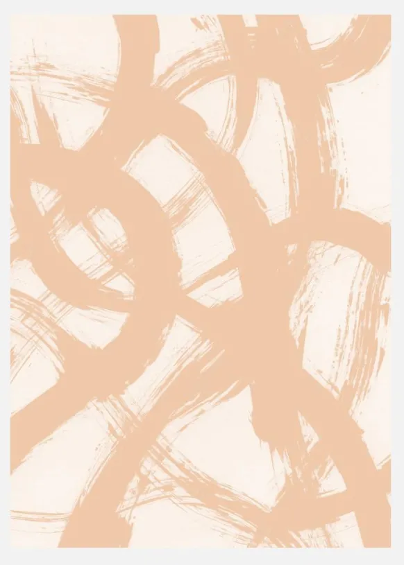 Abstract Brush Strokes 98b Canvastavla (30x40 cm)