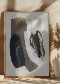 Abstract Brush Strokes 108X Poster (21x29.7 cm (A4))
