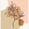 Abstract Composition Branch Canvastavla (30x40 cm)