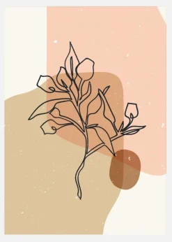 Abstract Composition Branch Canvastavla (30x40 cm)