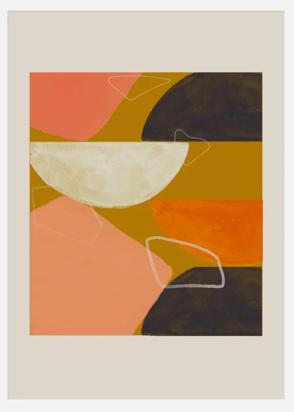 Abstract Composition Canvastavla (30x40 cm)