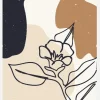 Abstract Composition Flower Canvastavla (30x40 cm)