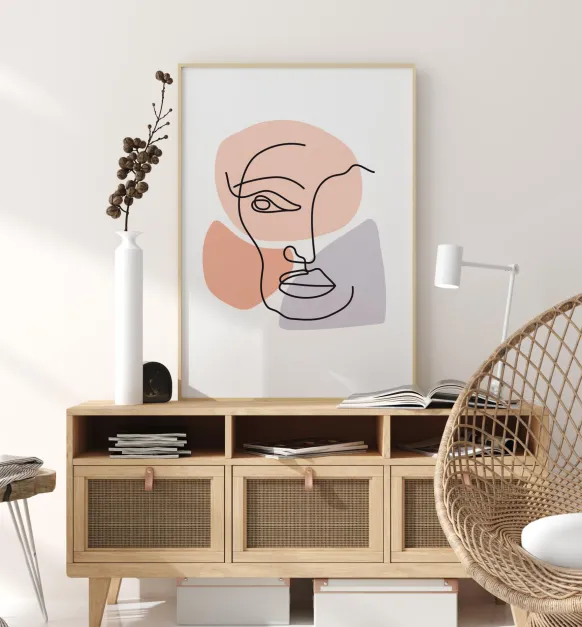 Abstract Face Multi Poster (21x29.7 cm (A4))