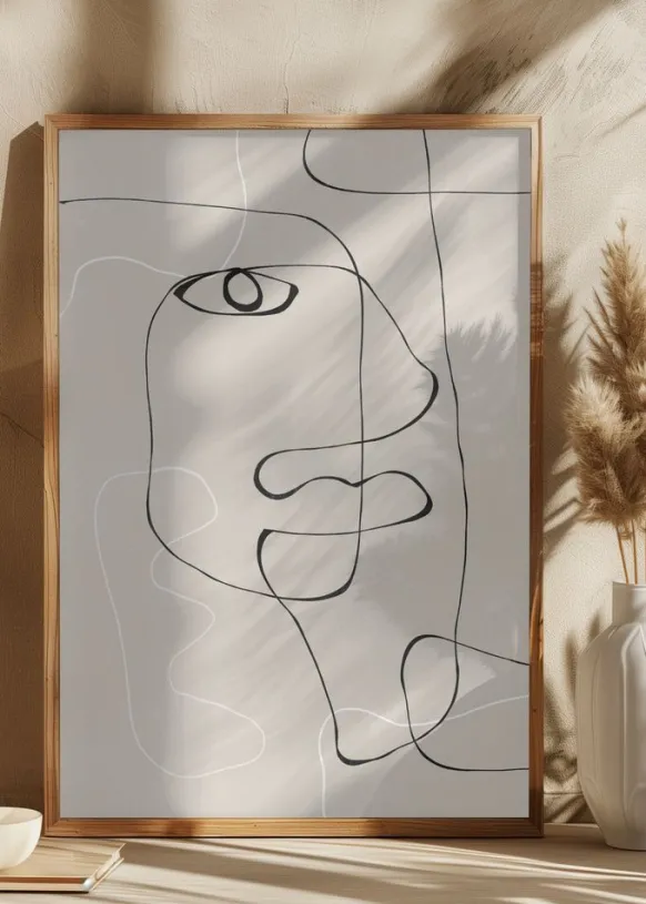 Abstract Face No1. Poster (21x29.7 cm (A4))