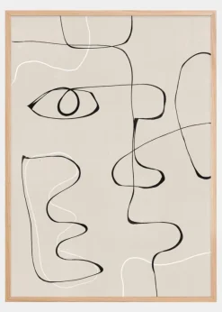 Abstract Face No2 Poster (21x29.7 cm (A4))