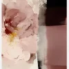 Abstract Flowers Canvastavla (30x40 cm)