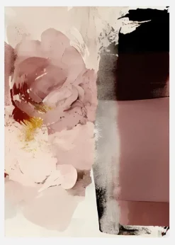 Abstract Flowers Canvastavla (30x40 cm)