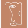 Abstract Head No2 Canvastavla (30x40 cm)