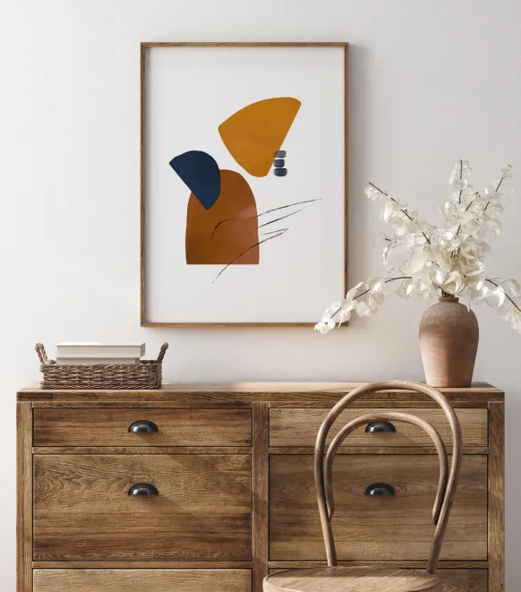 Abstract Shapes I Poster (21x29.7 cm (A4))