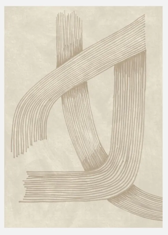 Abstract Sophisticated Line 01 Canvastavla (30x40 cm)