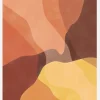 Abstract Yellow And Orange Canvastavla (30x40 cm)