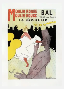 Affiche Pour Le Moulin Rouge La Goulue (1898 Canvastavla (30x40 cm)