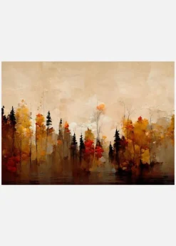 A Forest In Autumn Canvastavla (30x40 cm)