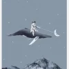 Aim For The Moon Canvastavla (30x40 cm)