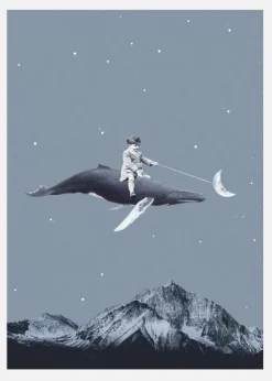 Aim For The Moon Canvastavla (30x40 cm)