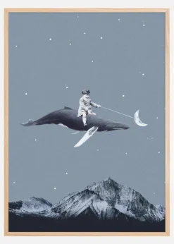 Aim for the moon Poster (21x29.7 cm (A4))