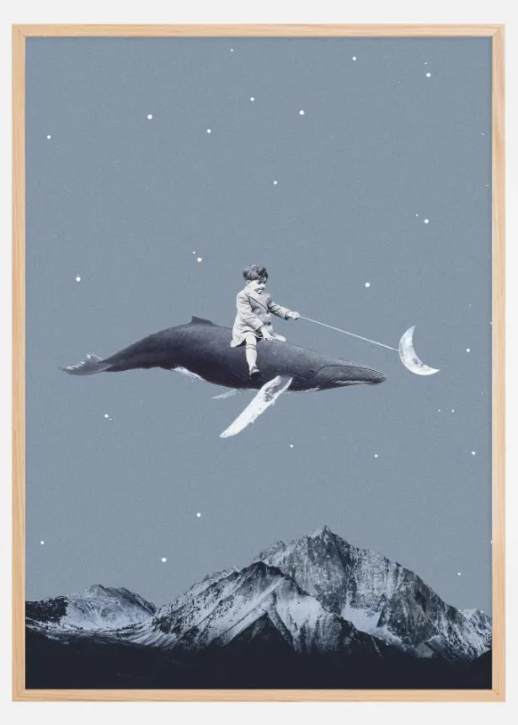 Aim for the moon Poster (21x29.7 cm (A4))