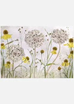 Alliums And Heleniums Canvastavla (30x40 cm)