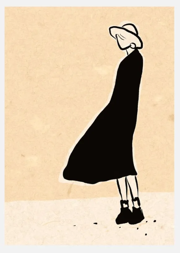 Alone Canvastavla (30x40 cm)