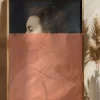 Altered Portrait of Woman Orange Modern Art Poster (21x29.7 cm (A4))