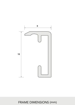 Aluminiumram Guld 30x40 cm