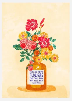Always Flowers Canvastavla (30x40 cm)