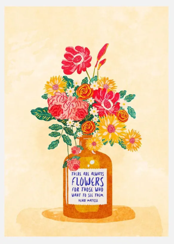 Always Flowers Canvastavla (30x40 cm)