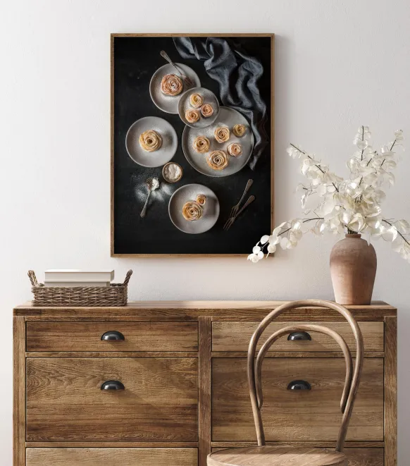 Apple Roses Tartlets Poster (21x29.7 cm (A4))