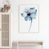 Aquarelle Flower - Blue Poster (21x29.7 cm (A4))