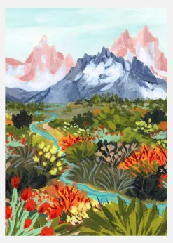 Autumn Mountains Canvastavla (30x40 cm)