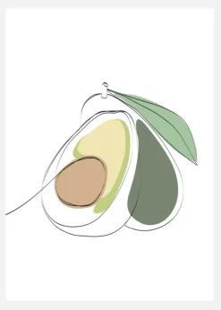 Avocado Canvastavla (30x40 cm)