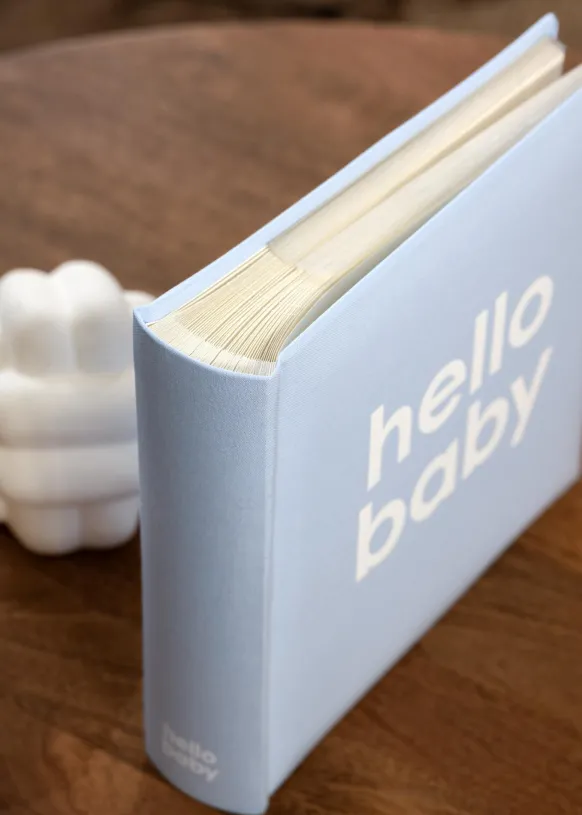 Babyalbum Hello Baby Blå - 200 Bilder i 10x15 cm