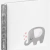 Baby Elephant Hearting Spiralalbum Vit - 24x24 cm (40 Vita sidor / 20 blad)
