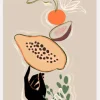Balancing Fruits Canvastavla (30x40 cm)