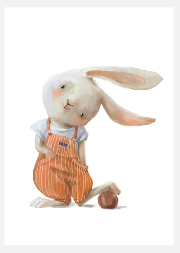 Ballboy Rabbit Canvastavla (30x40 cm)