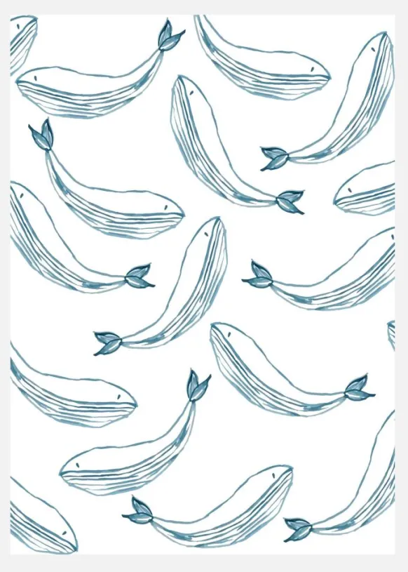 Ballenas Canvastavla (30x40 cm)