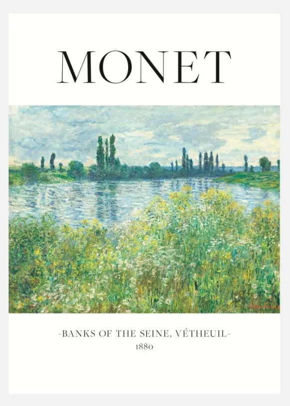 Banks Of The Seine Canvastavla (30x40 cm)