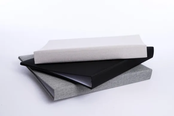Base Line Canvas Ringpärm - Svart