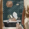 Bathroom Babe Poster (21x29.7 cm (A4))
