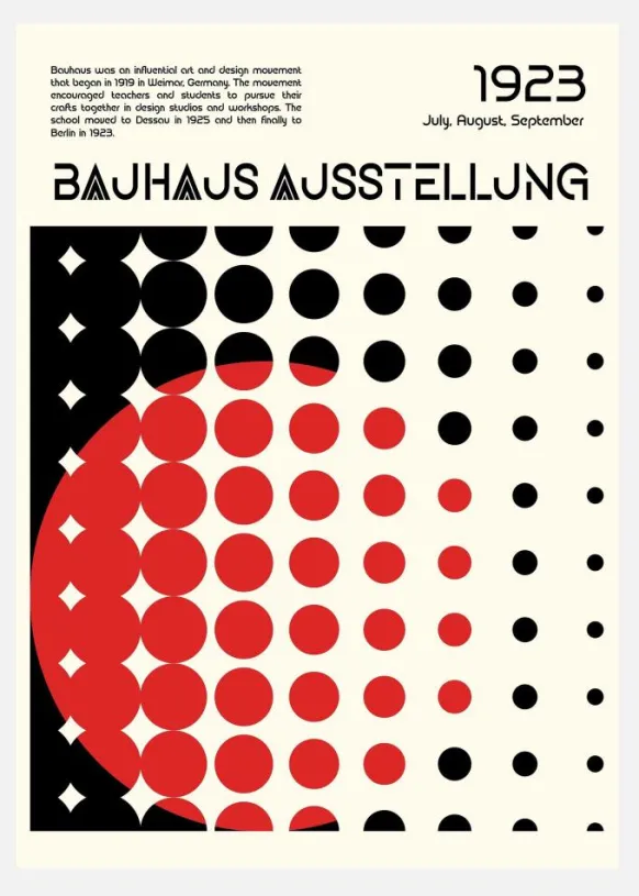 Bauhaus Ausstellung Canvastavla (30x40 cm)