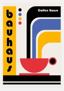 Bauhaus Coffee House Canvastavla (30x40 cm)