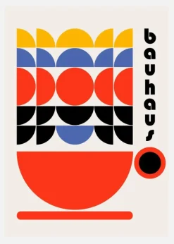 Bauhaus Coffee 70s Decor Canvastavla (30x40 cm)