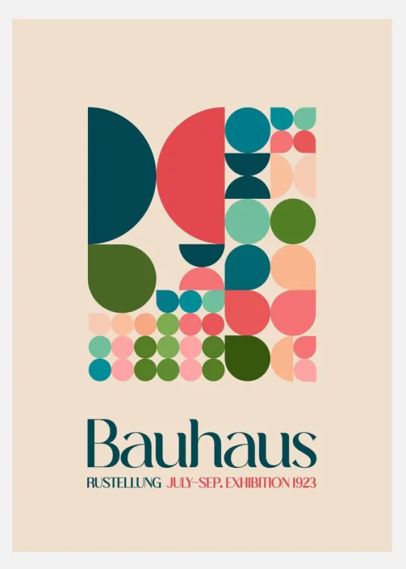 Bauhaus Kutular 2 Canvastavla (30x40 cm)