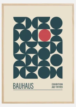 Bauhaus Mavi Kureler Poster (21x29.7 cm (A4))