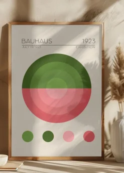 Bauhaus Yesil Daire Poster (21x29.7 cm (A4))