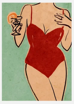 Beach Girl Canvastavla (30x40 cm)